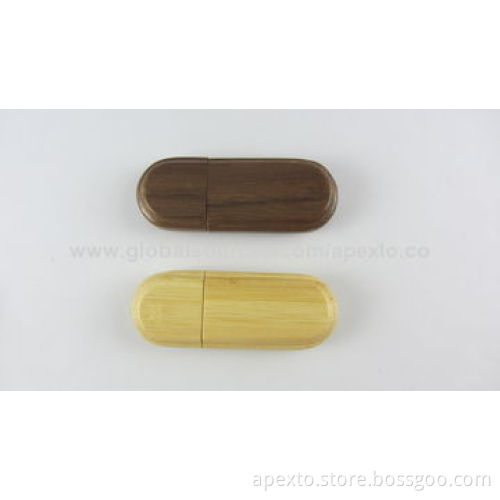Wooden USB Flash Drives with 8GB or 16GB Storage Capacity, Supports Password Protection